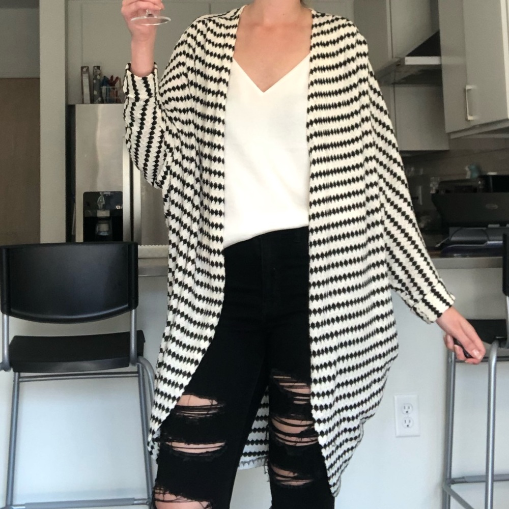 Boho Shawl - b&w